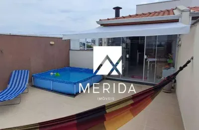 Cobertura com 2 dormitórios à venda, 110 m² por r$ 678.400,00 - campestre - santo andré/sp