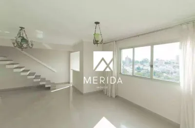 Cobertura com 3 dormitórios, 153 m² - venda por r$ 900.000,00 ou aluguel por r$ 5.453,39/mês - jardim - santo andré/sp