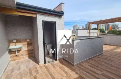 Cobertura com 2 dormitórios à venda, 96 m² por r$ 550.000,00 - vila floresta - santo andré/sp