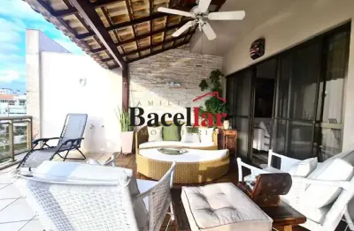 Cobertura com 3 quartos à venda na rua gustavo corção, recreio dos bandeirantes, rio de janeiro, 250 m2 por r$ 1.400.000