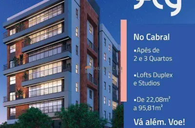 Loft com 1 dormitório à venda, 38 m² por r$ 389.900,00 - cabral - curitiba/pr