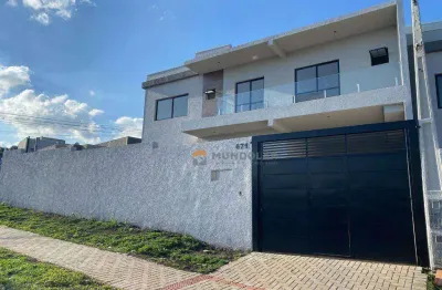 Sobrado com 3 dormitórios à venda, 130 m² por r$ 714.000 - iguaçu - araucária/pr