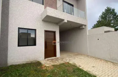 Sobrado com 3 dormitórios à venda, 101 m² por r$ 547.000,00 - costeira - araucária/pr