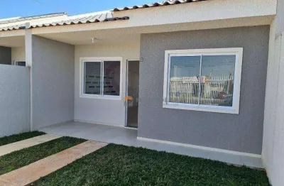 Casa com 2 dormitórios à venda, 42 m² por r$ 230.670,11 - estados - fazenda rio grande/pr