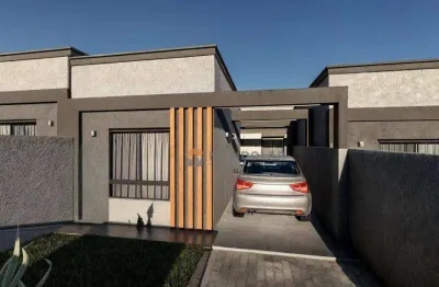 Casa com 3 dormitórios à venda, 65 m² por r$ 439.999 - fazenda velha - araucária/pr