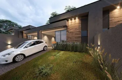 Casa com 3 dormitórios à venda, 72 m² por r$ 450.000 - iguaçu - araucária/paraná