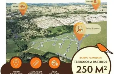 Lotes a partir de 250m² em bragança paulista com área de lazer | facilitado | consulte