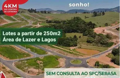 Vizinho e com vista pra serra do lopo | lotes a partir de 250m² em extrema | área de lazer e lagos