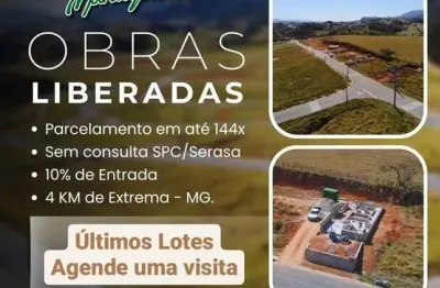 Financiamento sem burocracia | lotes/terrenos  a venda na região de extrema com lagos e área de lazer