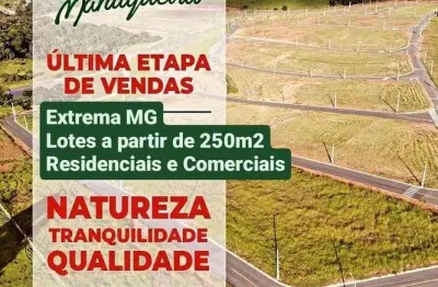 Bairro planejado com lotes/terrenos a venda na região de extrema com área de lazer e lagos