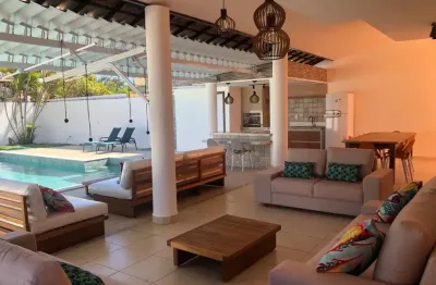 Linada casa com 4/4 - piscina e churrasqueira em vilas do atlantico - ba ( aluguel)