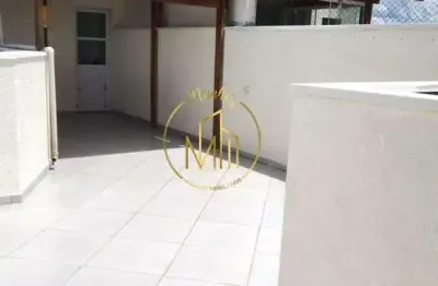 Cobertura para venda em santo andré, vila junqueira, 2 dormitórios, 1 banheiro, 1 vaga