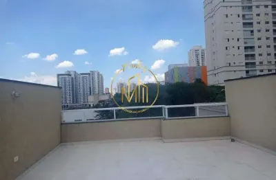 Cobertura para venda em santo andré, jardim, 2 dormitórios, 1 suíte, 3 banheiros, 2 vagas
