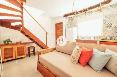 Apartamento com 1 quarto e sala - 39 m² por r$ 390.000 - jericoacoara - condomínio fechado