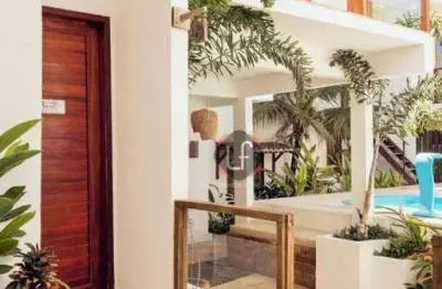 Oportunidade negocio apartamento duplex com rooftop em vila jericoacoara - projetado e mobiliado  - condomínio com piscina . rentabilidade garantida.