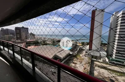 Apartamento vista mar mobiliado- reformado moderno -beira mar de fortaleza -meireles - 80 m2 - investimento  perfeito