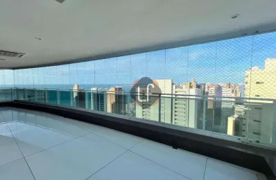 Vista mar alto padrão - apto luxuoso- projeto moderno- varanda gourmet - 402m2 - área de lazer premium- 2 quadra beira mar- meireles - fortaleza