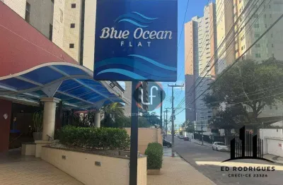 Flat com suíte-180m da praia-44m2-para investir mensal ou morar com praticidade-meireles