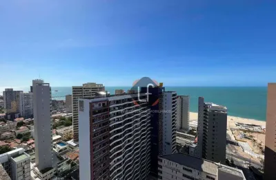 Flat com suíte-180m da praia-44m2-para investir mensal ou morar com praticidade-meireles
