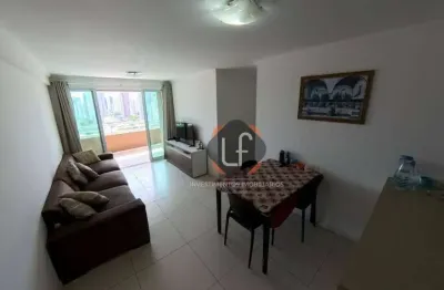 Apto Vista MAR - 80m2 - 3 Quartos - Próximo Beira Mar - Mobiliado - Lazer Completo - Andar Alto