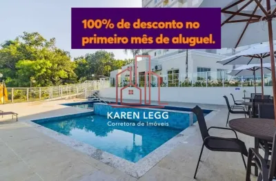 Apartamento semi mobiliado com 2 quartos para locação - campinas