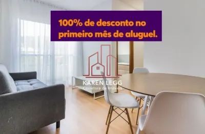 Apartamento mobiliado com 2 quarto e 1 banheiro para alugar, 44 m² por r$ 2.463/mês