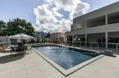Apartamento semi mobiliado com 2 quartos e 2 banheiros para alugar, 45 m² por r$ 2.518/mês