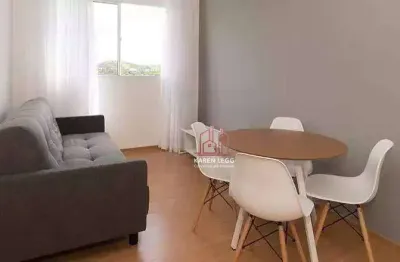 Apartamento com 2 dormitórios para alugar, 47 m² por R$ 3.264,00/mês - Cabral - Contagem/MG