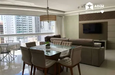 Aluguel anual: apartamento mobiliado sendo 3 suítes no centro de balneário camboriú