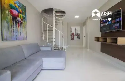 Aluguel anual: cobertura duplex de 4 quartos sendo 3 suítes no centro de balneário camboriú