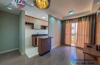 Aluguel - residencial trentino - apartamento aconchegante com lazer completo em jundiaí | 2 quartos e 1 vaga