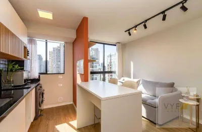 Apartamento com 1 dormitório à venda, 35 m² por r$ 369.000,00 - portão - curitiba/pr