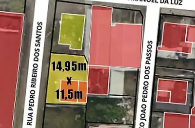 Terreno escriturado - bairro nossa senhora das graças - navegantes;te261201rua pedro ribeiro dos santos - nossa senhora das graças - navegantes/sc