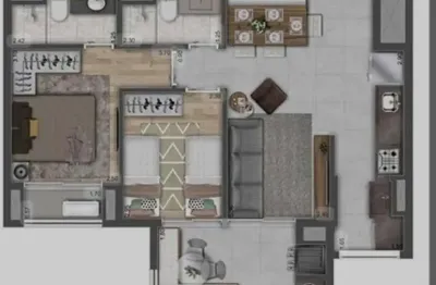 Apartamento para venda em são paulo, jardim independência, 1 dormitório, 1 suíte, 2 banheiros, 1 vaga