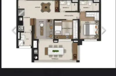Apartamento para venda em são paulo, vila independência, 2 dormitórios, 1 suíte, 2 banheiros, 1 vaga