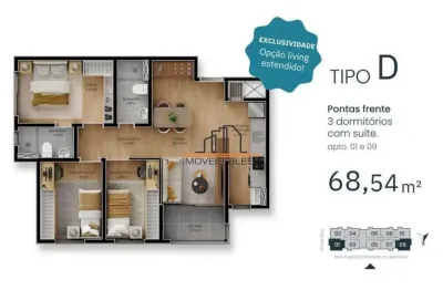 Apartamento com 3 quartos à venda no Centro, Canoas 