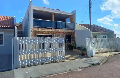 Sobrado moderno ideal para moradia e pequeno comercio em fazenda rio grande pr.