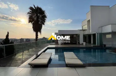 Casa à venda, 4 quartos, 4 suítes, 10 vagas, jardim riacho das pedras - contagem/mg