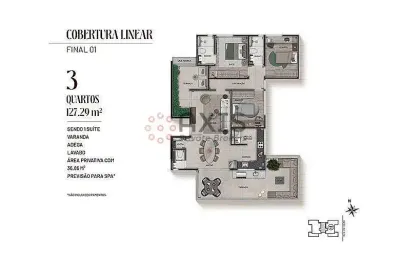 Cobertura com 3 quartos à venda na Rua Oriente, Serra, Belo Horizonte