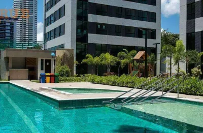 Contato  0.8.1.9.9.1.7.8.0.2.2.7   flat com 1 dormitório para alugar, 32 m² por r$ 3.700/mês - parnamirim - recife/pe
