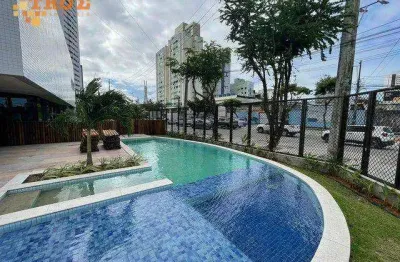 Apartamento com 1 dormitório para alugar, 36 m² por r$ 4.300,02/mês - pina - recife/pe