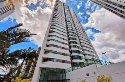 Apartamento em apipucos com área de lazer espetacular com 4stes, 172m², andar alto e 3 vagas.
