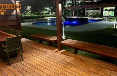 Flat, 2 quartos, térreo, condomínio reserva dos carneiros