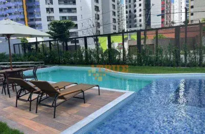 Apartamento com 4 dormitórios para alugar, 124 m² por r$ 10.900,02/mês - boa viagem - recife/pe