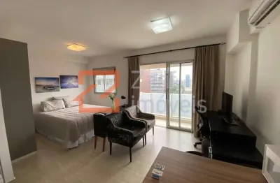 Alugo studio add berrini, apto 33 m², 1 dormit, ar cond, mobiliado 1 vaga