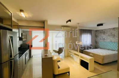 Alugo lindo studio 38, apto 38 m²,mobiliado,1 dormitório,1 vaga, 1 deposito