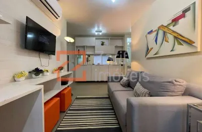 Alugo bela cintra apto 52m²,1 dormitório,  ar condicionado , 1 vaga