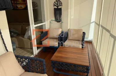 Alugo its 163, apto 60 m², mobiliado, 2  dormitórios,  lavabo, 1 vaga