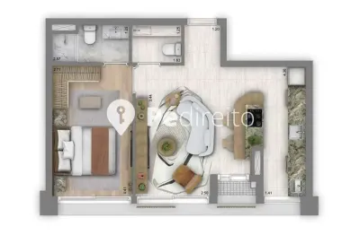 Apartamento com 1 quarto à venda na rua leopoldo couto de magalhães júnior, 356, itaim bibi, são paulo por r$ 2.429.502