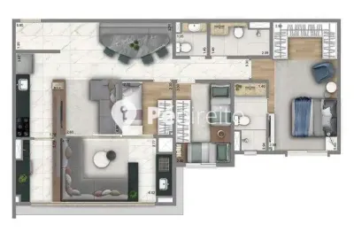 Apartamento com 3 quartos à venda na rua cantagalo, 2167, tatuapé, são paulo por r$ 1.471.958